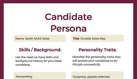 How To Make Better Hires Using Candidate Personas