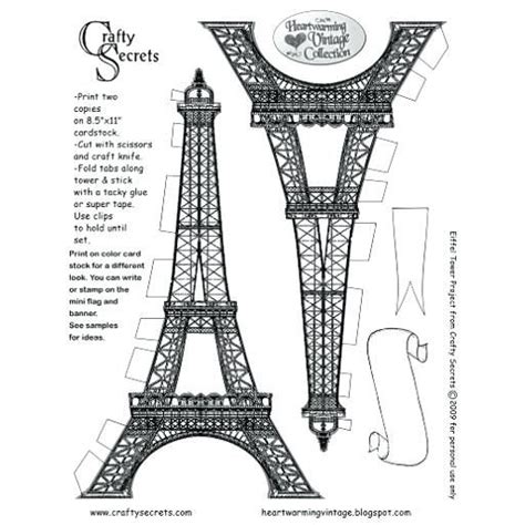 Image Result For Cardboard Eiffel Tower Template Eiffel Tower Eiffel