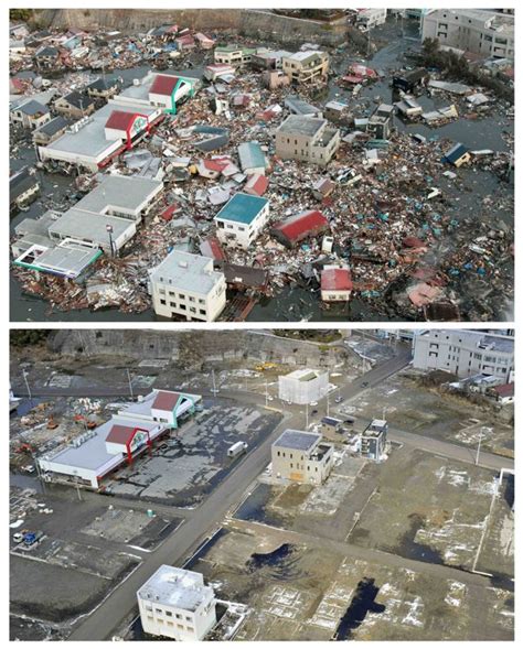 Photo Photo Pasca Tsunami Jepang Bandingkan Dengan Sekarang