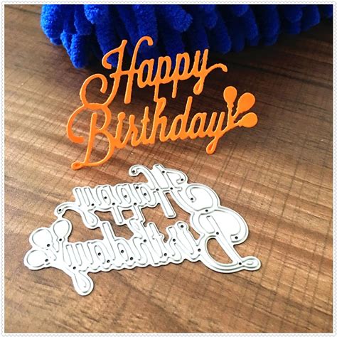 Happy Birthday Dies For Card Making Simple Greeting Cards