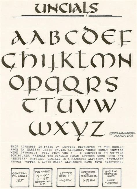 Uncial Is A Majuscule Script Written Entirely In Capital Letters