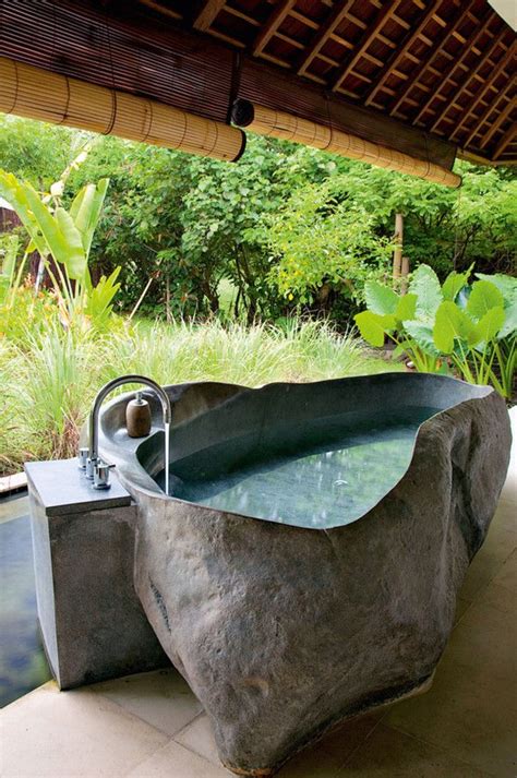 Getting In Touch With Nature Soothing Outdoor Bathroom Designs
