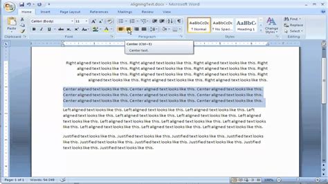 How To Align Text In Microsoft Word