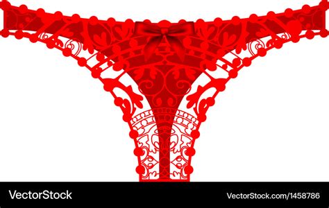 Red Panties Royalty Free Vector Image VectorStock