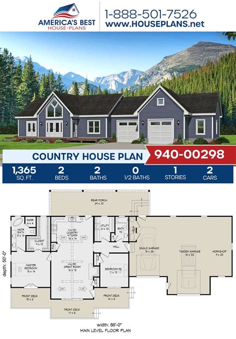 Get To Know This Darling Country Home Design Plan 940 00298 Features