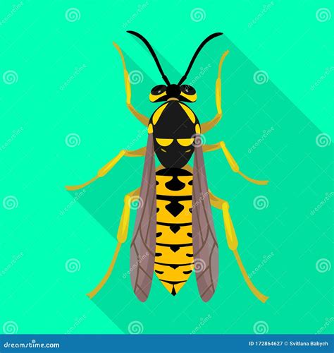 Hornet Vector Iconflat Vector Icon Isolated On White Background Hornet