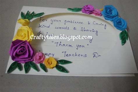 Crafty Tales Teachers Day Special Cards By Me N Pranav