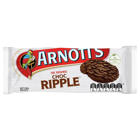Arnotts Chocolate Ripple 250g Biscuits Winc