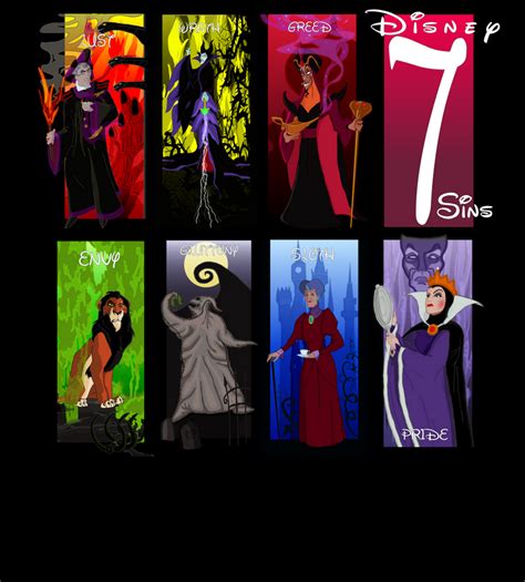 The 7 Disney Sins By Cyberraven On Deviantart