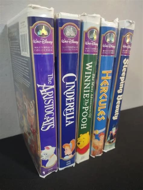 LOT VINTAGE Walt Disney Masterpiece Collection VHS Clamshell Tapes Untested PicClick