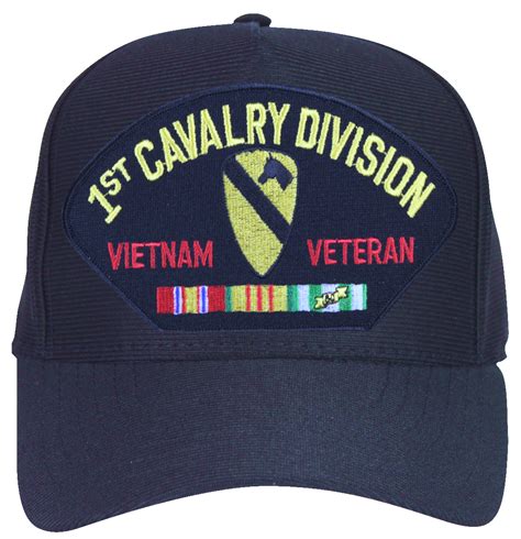 1st Cavalry Division Vietnam Veteran With Ribbons Ball Cap