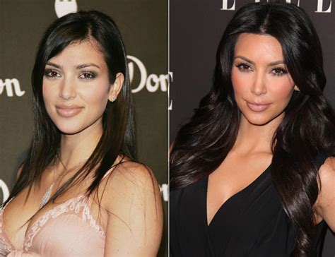 makeup and styles kim kardashian before and after surgery