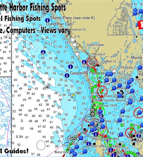 Boca Grandecharlotte Harbor Fishing Spots Florida Fishing Maps And