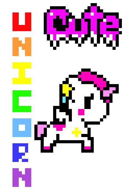 Cute Unicorn Pixel Art Maker
