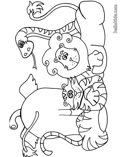 African Animals Coloring Pages Wild Animal