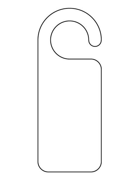 Door Hanger Pattern Use The Printable Outline For Crafts Creating