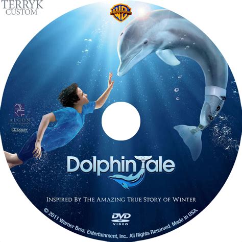 Dolphin Tale Dvd Label 2011 Custom Art