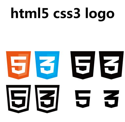 Html5 Css3 Logo Vector Free Vector Graphic Download