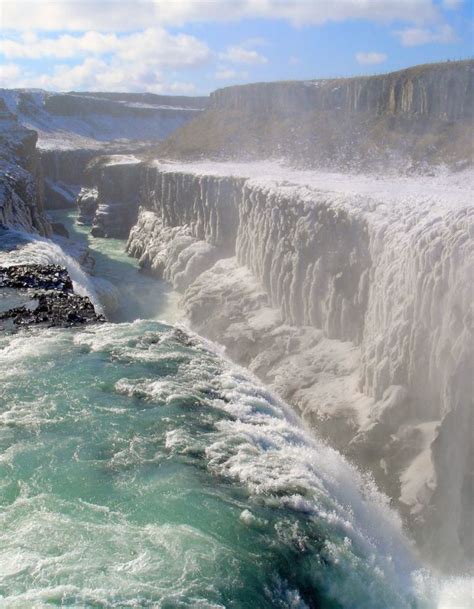 Amazing Gullfoss Waterfall Stunning Places