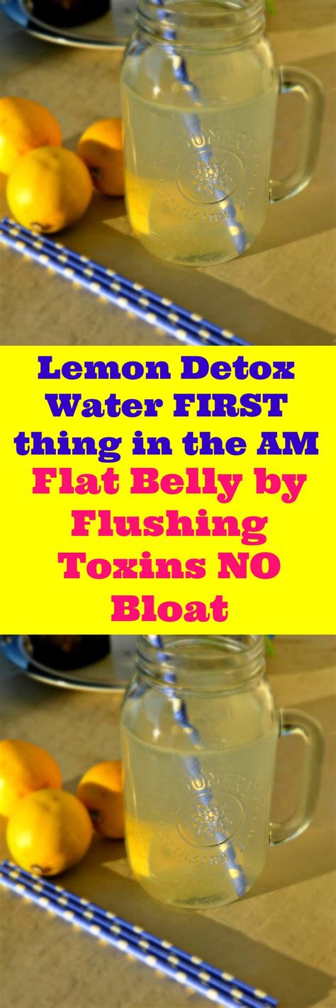 Morning Lemon Detox Water To Cleanse And Flush Toxins Detoxify Now