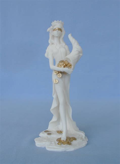 Tyche Statue Goddess Of Fortune Made Of Alabaster Estatueshop