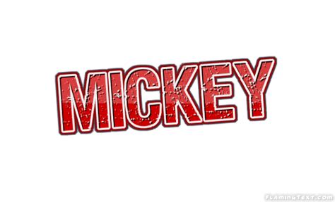 Mickey Mouse Name Clip Art