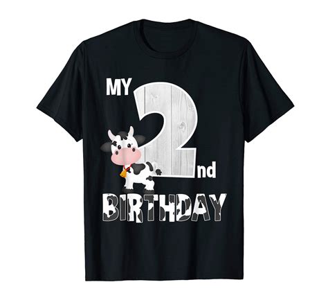 Buy My 2nd Birthday Cow Moo Im 2 Yrs Old Farm Theme Birthday T Shirt