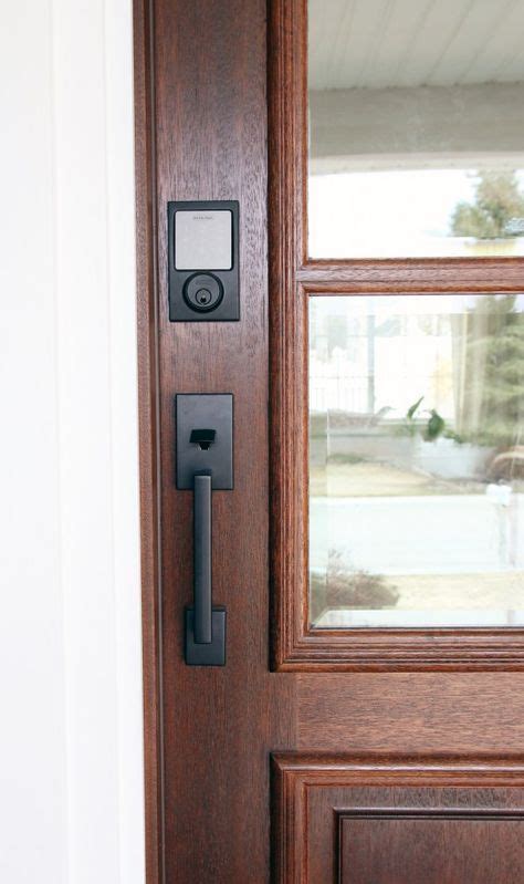 Camelot trim in matte black. 51+ Trendy farmhouse front door hardware | Front door ...