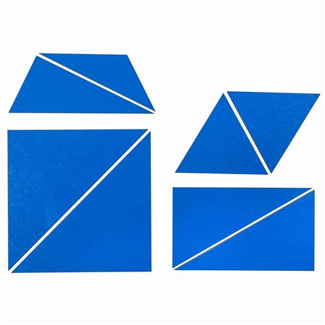 Spare Part Set Of Blue Constructive Triangles Nienhuis Montessori