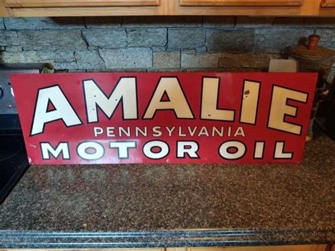 1940s Amalie Motor Oil Sign Saratoga Motorcar Auction