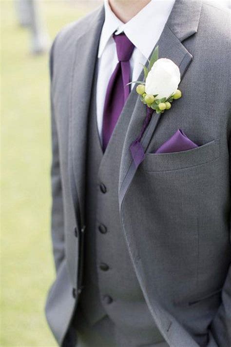 Wedding Ideas By Colour Purple Wedding Suits And Accessories Chwv