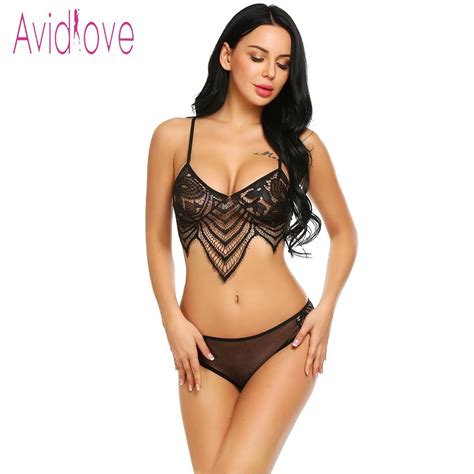 Avidlove Sexy Lingerie Set Sleepwear Women Sexy Lingerie Hot Erotic Underwear Hollow Out Lace