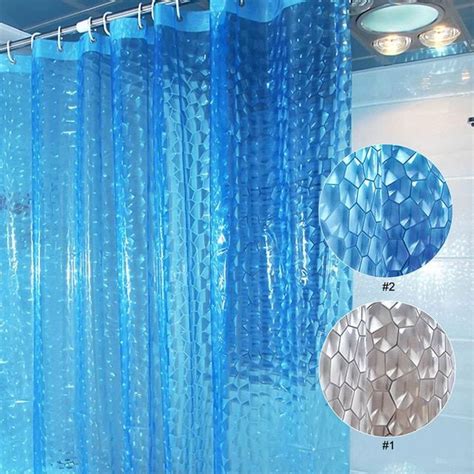 Lfh 180x180cm 3d Water Shower Curtain Creative Bathroom Waterproof Shower Curtain Mold Mildew
