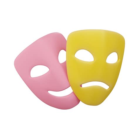Comedy Drama Masks Theater Ai Generative 28629208 Png