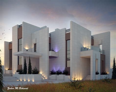 villa , modern Brutalism style .. on Behance