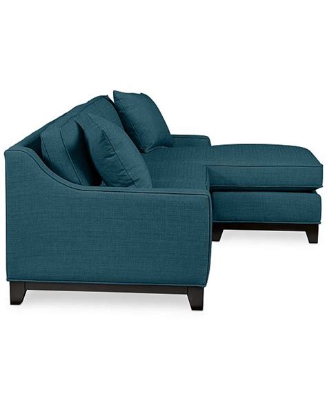 Keegan Fabric 2 Piece Sectional Sofa Custom Colors Baci Living Room