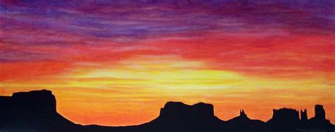 Sunrise Painting Large Painting Acrylic Painting Desert