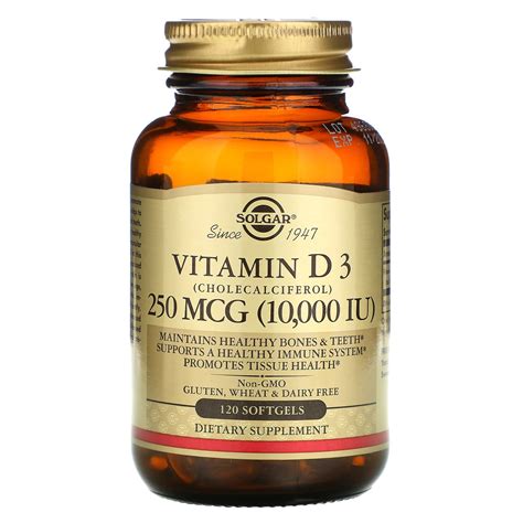 This best vitamin d3 supplements guide teaches you everything you need to know about vitamin d, its contains 2,000 iu per mini soft gel of vitamin d3. Solgar, Vitamin D3 (Cholecalciferol), 250 mcg (10,000 IU ...
