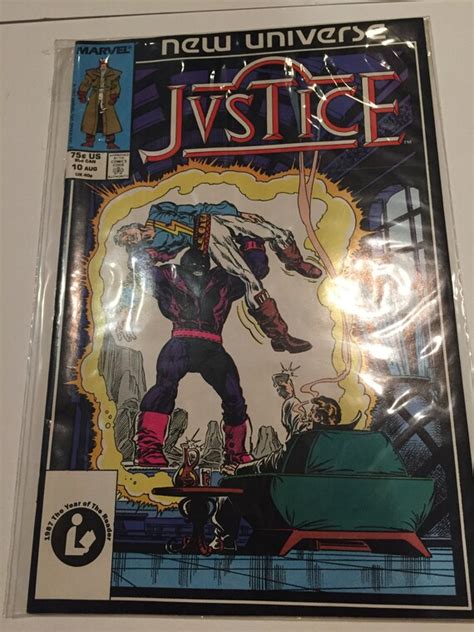 Vintage Marvel Comics New Universe Justice 10 Rare Vintage Etsy