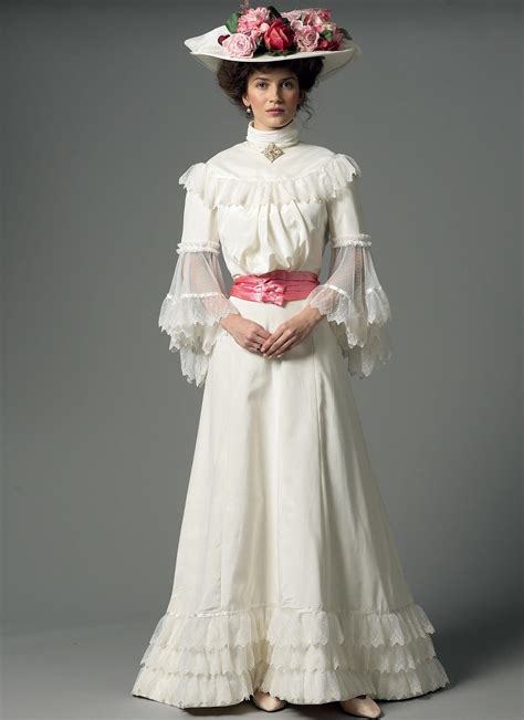 B5970 Historical Dress Patterns Edwardian Gowns Edwardian Dress