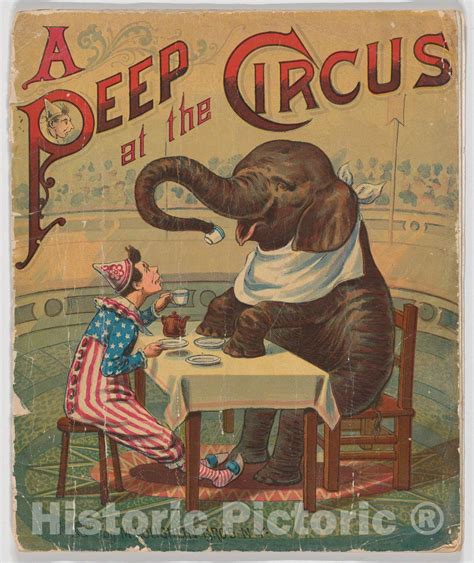 Art Print Mcloughlin Brothers A Peep At The Circus Vintage Wall