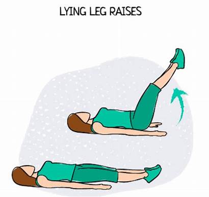 Illustration Leg Raises Lying Fitness Illustrations Brace