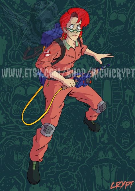The Real Ghostbusters Janine Melnitz Buster Pinup Print Etsy