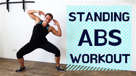 Minute Standing Abs Workout Only Standing Abs Exercises At Home To Burn Belly Fat YouTube
