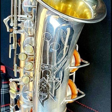 Conn M Viii Naked Lady Alto Saxophone Rare Silver Plate Selling My Xxx Hot Girl