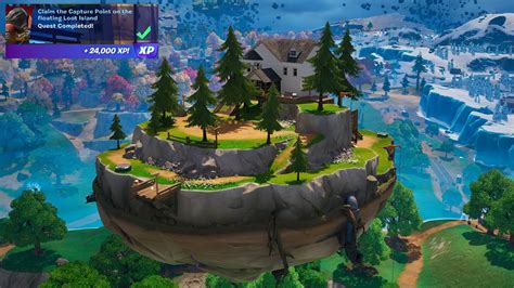 Claim The Capture Point On The Floating Loot Island Fortnite Quests
