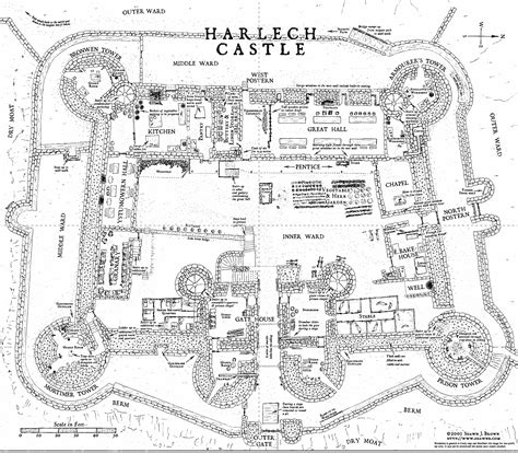 Harlech Castle Layout Castles Of Wales Pinterest Castles