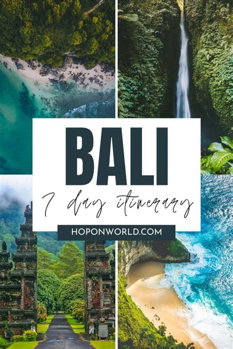7 Days Bali Itinerary The Ultimate Bali Travel Guide • Hoponworld
