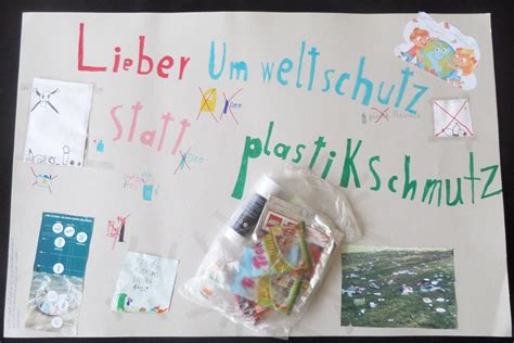 Mottowoche Umweltschutz Statt Plastikschmutz Schule