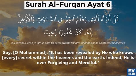 Surah Furqan Ayat 4 254 Quran With Tafsir My Islam